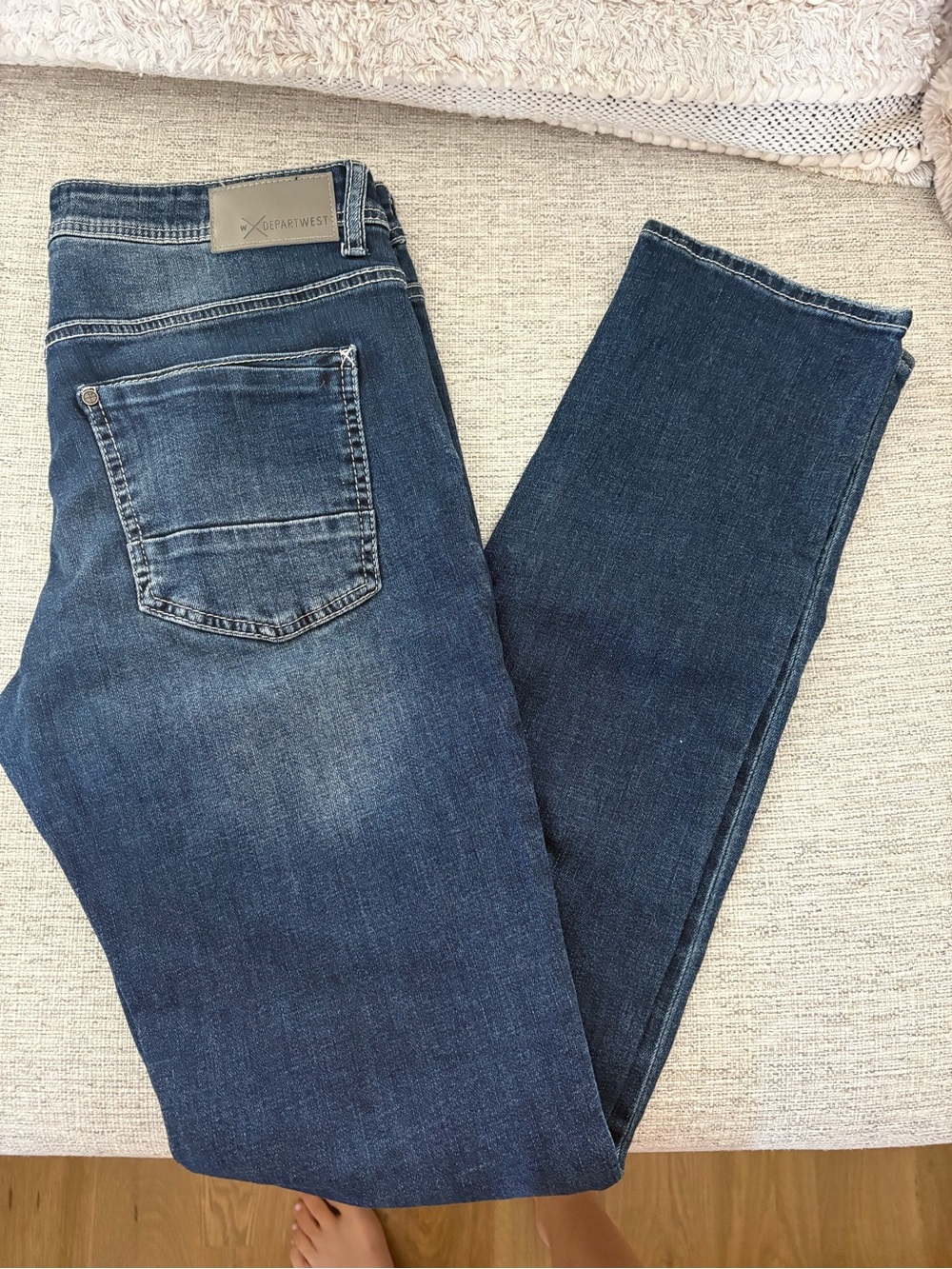 Slim Fit Men’s Jeans in Dark Blue - Clean Modern Style